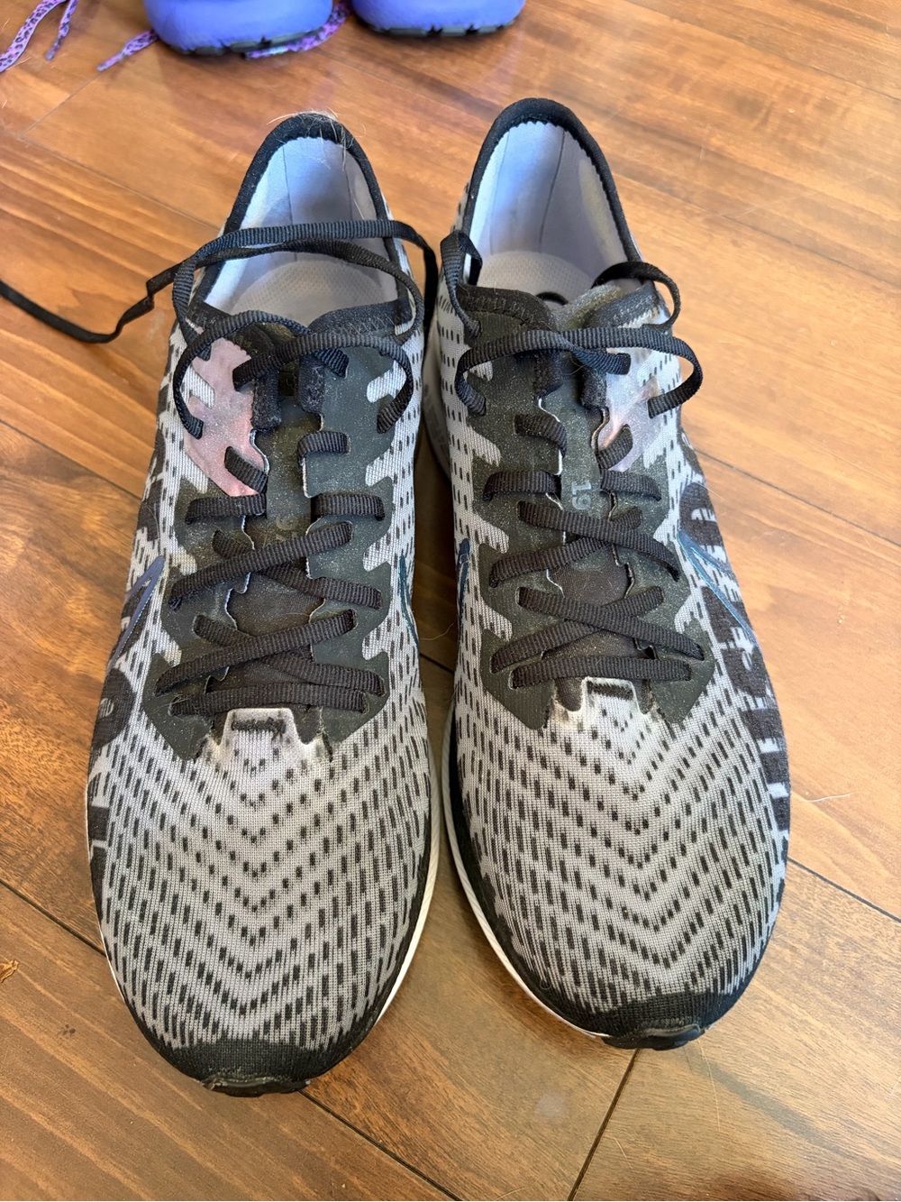 Nike Women's Gray and Black PegasusTurbo 2 Running Shoes